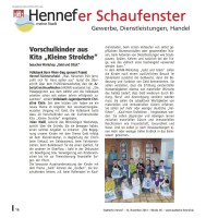 2014.11.14 - Hennefer-Schaufenster - Vorschulkinder aus Kita Kleine Strolche - ZaGuG - Hennef - VoBa Bonn