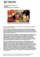 2014.11.20 - RP-Online - Gesunde Ernährung im Kindergarten - GesErn - Rheinberg - PKDo-Kaufpark