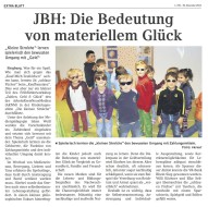 2014.12.30 - EXTRA-BLATT - JBH Die Bedeutung von materiellem Glück - ZaGuG - Siegburg - VR-Bank Rhein-Sieg
