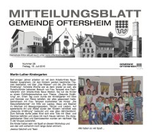 2015.07.10 - Mitteilungsblatt Gemeinde Oftersheim Nr28 - Martin-Luther-Kindergarten - GesErn - Oftersheim - RSW