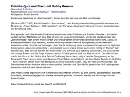 2015.07.20 - openPR.de - Früchte-Quiz und Disco mit Bobby Banane - GesErn - Elmshorn - RN