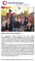 2015.11.12 - Amtsblatt Gemeinde Oberderdingen - Medienworkshop Gesunde Ernährung - Gestern - Oberderdingen-Flehingen - RSW