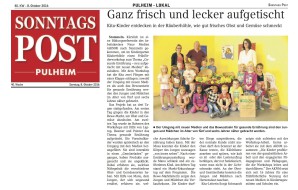2016.10.08 - Sonntagspost - Ganz frisch und lecker aufgetischt - GesErn - Pulheim-Stommeln - RW