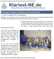 2016.05.05 - klartext-ne.de - Wasser-Workshop für die Kleinsten - Wasser - Dormagen - evd