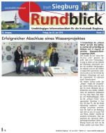 2016.06.03 - Rundblick Siegburg KW22 - Erfolgreicher Abschluss eines Wasserprojektes - Wasser - Siegburg - WTV & RHENAG