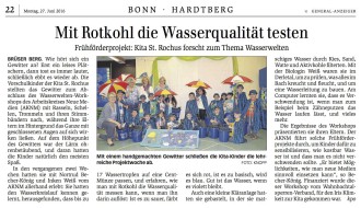 2016.06.27 - General-Anzeiger Bonn - Mit Rotkohl die Wasserqualität testen - WW - Bonn - WTV