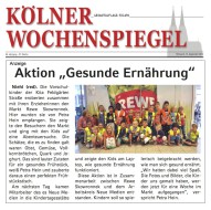 2016.09.14 - Kölner Wochenspiegel - Aktion "Gesunde Ernährung" - GesErn - Köln-Niehl - REWE PKW Skowronnek
