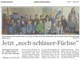 2017.03.01 - EXTRA-BLATT KW09 - Jetzt "noch-schlauer-Füchse" - Wasser - Siegburg - WTV