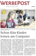2017.04.26 - Werbepost Kerpen KW17 - Schon Kita Kinder lernen am Computer - ZaGuG - Kerpen - RB Frechen-Hürth
