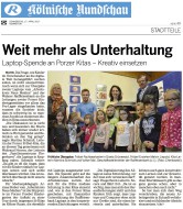 2017.04.27 - Kölnische Rundschau - Weit mehr als Unterhaltung - ZaGuG - Köln-Potz-Wahn - RB Frechen-Hürth