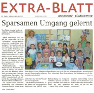 2017.07.26 - EXTRA-BLATT KW30 - Sparsamen Umgang gelernt - Wasser - Troisdorf - Stadtwerke Troisdorf