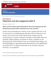 2018.03.12 - FOCUS Online - Vitamine und die magische Zahl 5 - GesErn - Siegburg - REWE Petz