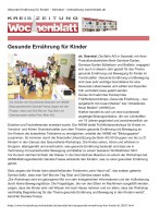 2018.07.31 - kreiszeitung-wochenblatt.de - Gesunde Ernährung für Kinder - GesErn - Seevetal - Behr AG